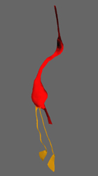 The natural expression of this bird was easily developed with the new
medium of Surface Drawing